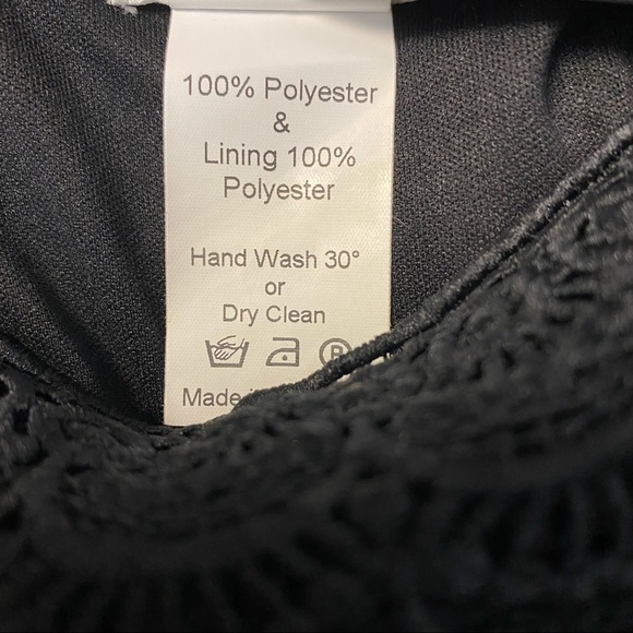 David Charles Black Label Fringe Cold Shoulder Dress - Picture 4 of 5